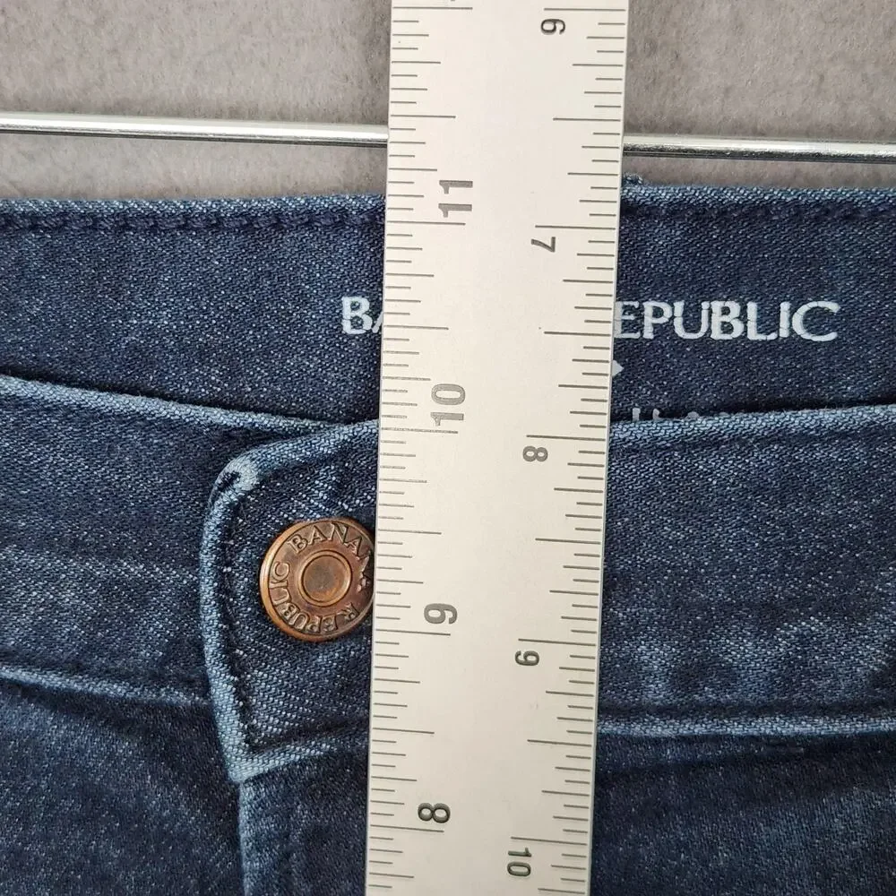 Banana Republic Travel Jean SL Jeans Mens 34x30 Blue Slim Straight Actual 34x29